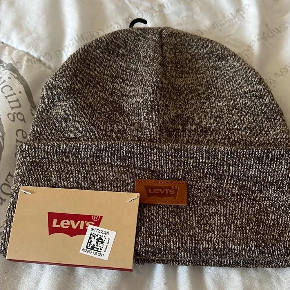 Levi's Dark Brown Knit Beanie